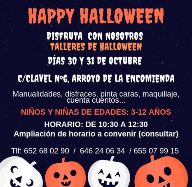 Talleres estacionales infantiles y juveniles halloween, carnavales, navidad Valladolid y Arroyo de la Encomienda